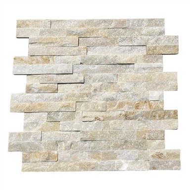 Kwarcytowa płytka elewacyjna w kolorze kości słoniowej